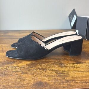 Pelle Moda Rayna Black Suede Heels 9